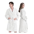 thumbnail image 1 of Bata de Baño Suave, Absorbente y de Secado Rápido, Unisex Real Textil (Blanco, Unitalla), 1 of 6