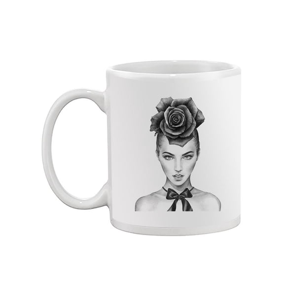 Woman With Flower Hair Mug - Image by Shutterstock,