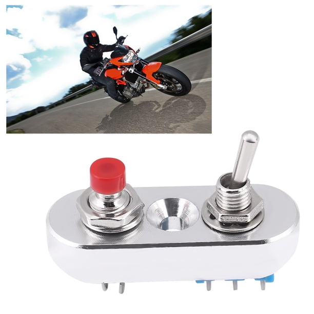 Interruptor De Encendido/apagado Interruptor De Manija, Interruptor De Faro De Motocicleta, Interruptor De Manillar Universal Interruptor De Manija De Aleación De Aluminio ANGGREK Motorcycle Horn Switch