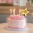 thumbnail image 7 of Five-Pointed Star You Did It Cake Card, A Five Pointed Star Engraved with "You Did It" Is Placed on the Cake to Enhance the Atmosphere, A Socket, 7 of 7