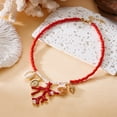thumbnail image 6 of NICKSUN Boho Tropical Red Beaded Choker Necklace, Charm Neck Chain with Seashell, Mermaid & Starfish Pendants, Summer Vacation Statement Jewelry, 6 of 8