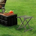 thumbnail image 3 of Folding Stool Chair - Portable Camping and Fishing Stool, Durable Metal Construction, 27x27x24cm, Lightweight 600g, Easy Carry Design for Outdoor Activities, 3 of 6