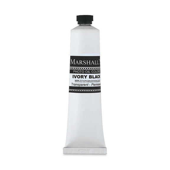 Marshall's Photo Oil Color - Ivory Black, 3/4" x 4" Tube