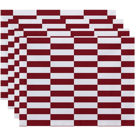 

Simply Daisy 18 x 14 Stair Stepping Stripes Print Placemat