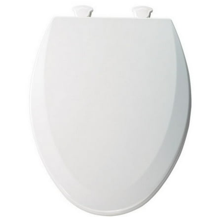 Bemis 1500EC Elongated White Wood Toilet Seat
