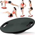 thumbnail image 2 of 1 High-Strength Balance Board Reduced, Board Wobble Board with Handles Trainer Diameter 40 cm Max. 150 Kg Fitness Pad Strengthening Coordination Stability Training Platform Coordination Training, 2 of 9