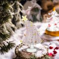 thumbnail image 6 of EUDIDV Xmas Decoration Ornaments Mini Christmas Tree Glass Ornaments Small Glass Christmas Tree Christmas Dollhouse Miniature Mini Winter Figurines Crafts Holiday Xmas Party Decor Christmas Figurines, 6 of 6