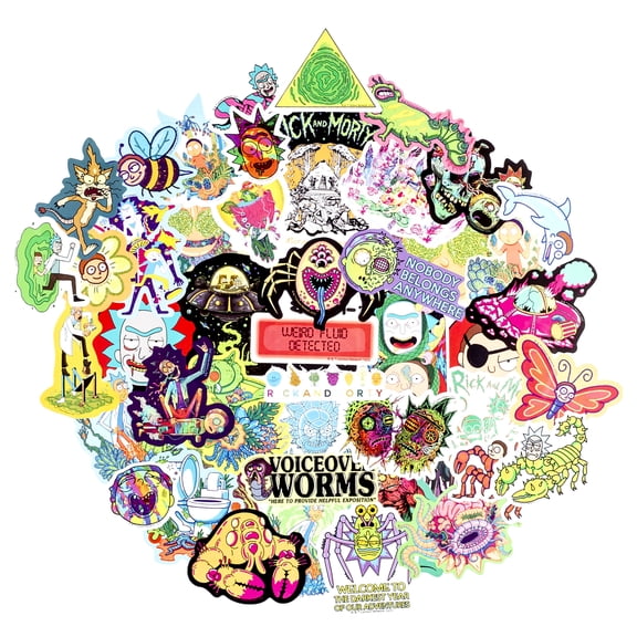 Conquest Journals World of Rick and Morty Vinyl Sticker Pack Set of 50
