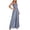 Gray, variant on hoksml Women's Summer Checkered Wide Leg Jumpsuit, Spaghetti Strap Smocked Casual One Piece Outfit