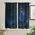 thumbnail image 2 of Starry Sky Universe Stars Curtain For Living Room Kids Bedroom Kitchen Window Curtains Home Interior Drapes, 2 of 5