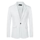 thumbnail image 5 of Chaquetas de traje INSPIRE CHIC para hombres, blazers deportivos de color sólido, de un solo botón, S blanco, 5 of 5