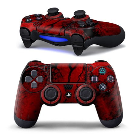 Cracked Red Ps4 Controller Skin Walmart Com Walmart Com