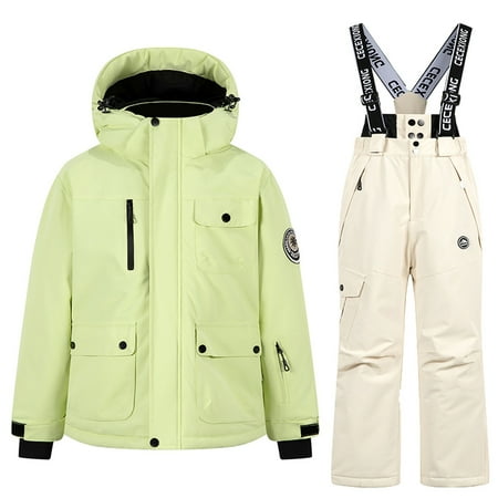 Riecok Infant Snowsuit for Boys Girls Waterproof Jackets and Snow Bib Pants Winter Outdoor Snowboarding Ski Suits