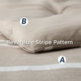 thumbnail image 7 of U by Bedsure Bed in a Bag Full Size 7 Pieces, Light Camel White Striped Bedding Comforter Sets All Season Bed Set, 2 Pillow Shams, Flat Sheet, Fitted Sheet and 2 Pillowcases, 7 of 7