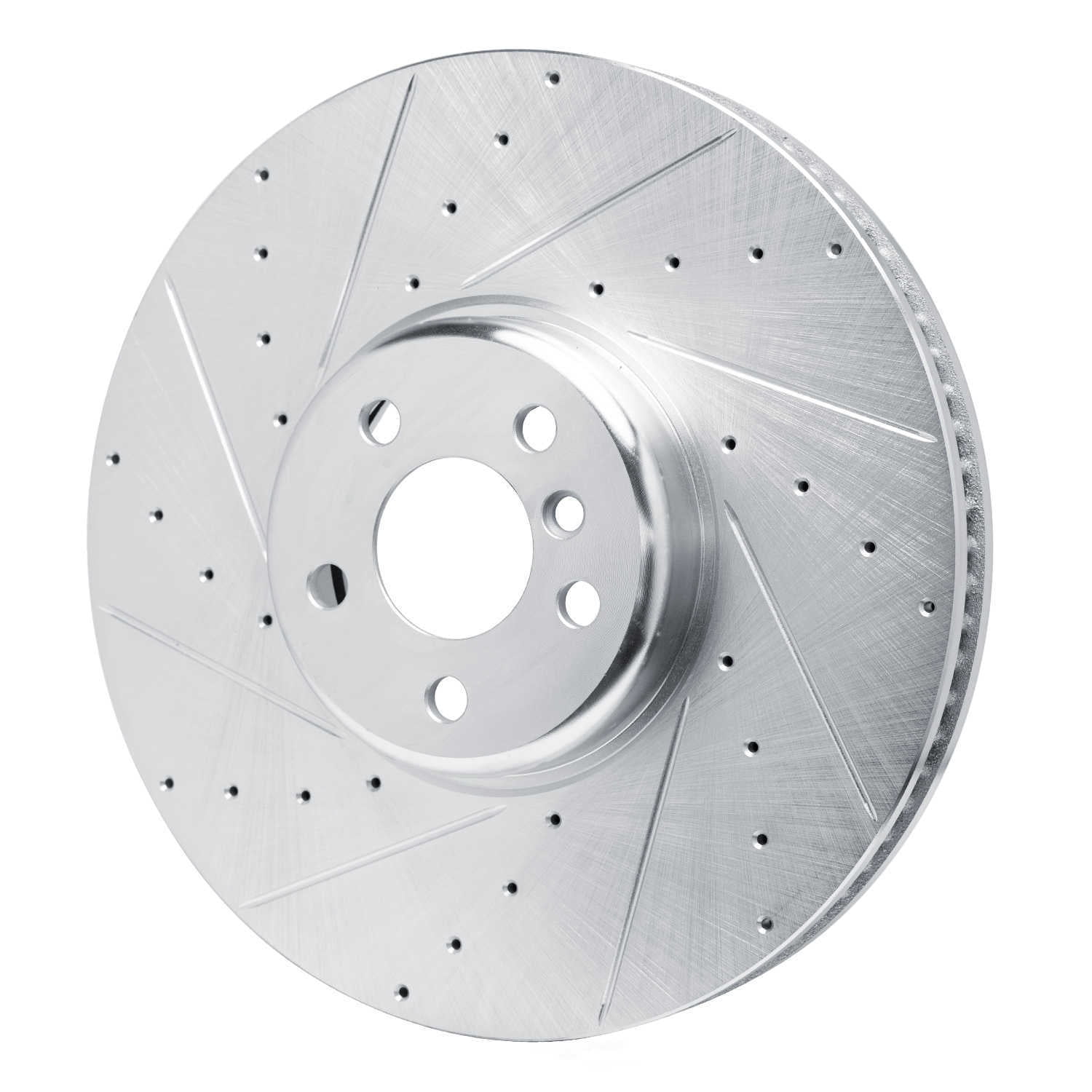 Dynamic Friction Company 631-31131D DFC Brake Rotor - Drilled And Slotted - Silver