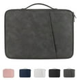 thumbnail image 2 of New Nylon Shockproof Tablet Bag Professional Large Capacity Anti-fall Sleeve Bag Plush Lining Multi-layer Laptop Handbag Case (White,12.9-13inch), 2 of 7