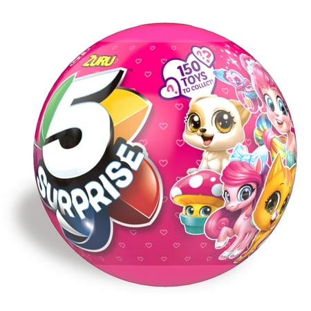 5 Surprise Pink Mystery Capsule Collectible Toy by