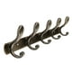 thumbnail image 3 of Riel de suspensión con 5 s | Perchero de para de | para Toallero de Baño | pared Bronce Sunnimix Vintage Wall Hook Hanger, 3 of 8