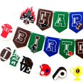 thumbnail image 4 of Vajilla desechable con temática de Rugby, suministros de fútbol americano, fiesta de cumpleaños deportiva, fiesta individual masculina, decoración de Ceremonia de Baby Shower, 4 of 5