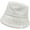 White, variant on CoCopeaunts Fluffy Bucket Hat for Men Vertical Stripe Foldable Fisherman Hat Autumn Winter Casual Simple Solid Color Basin Hat
