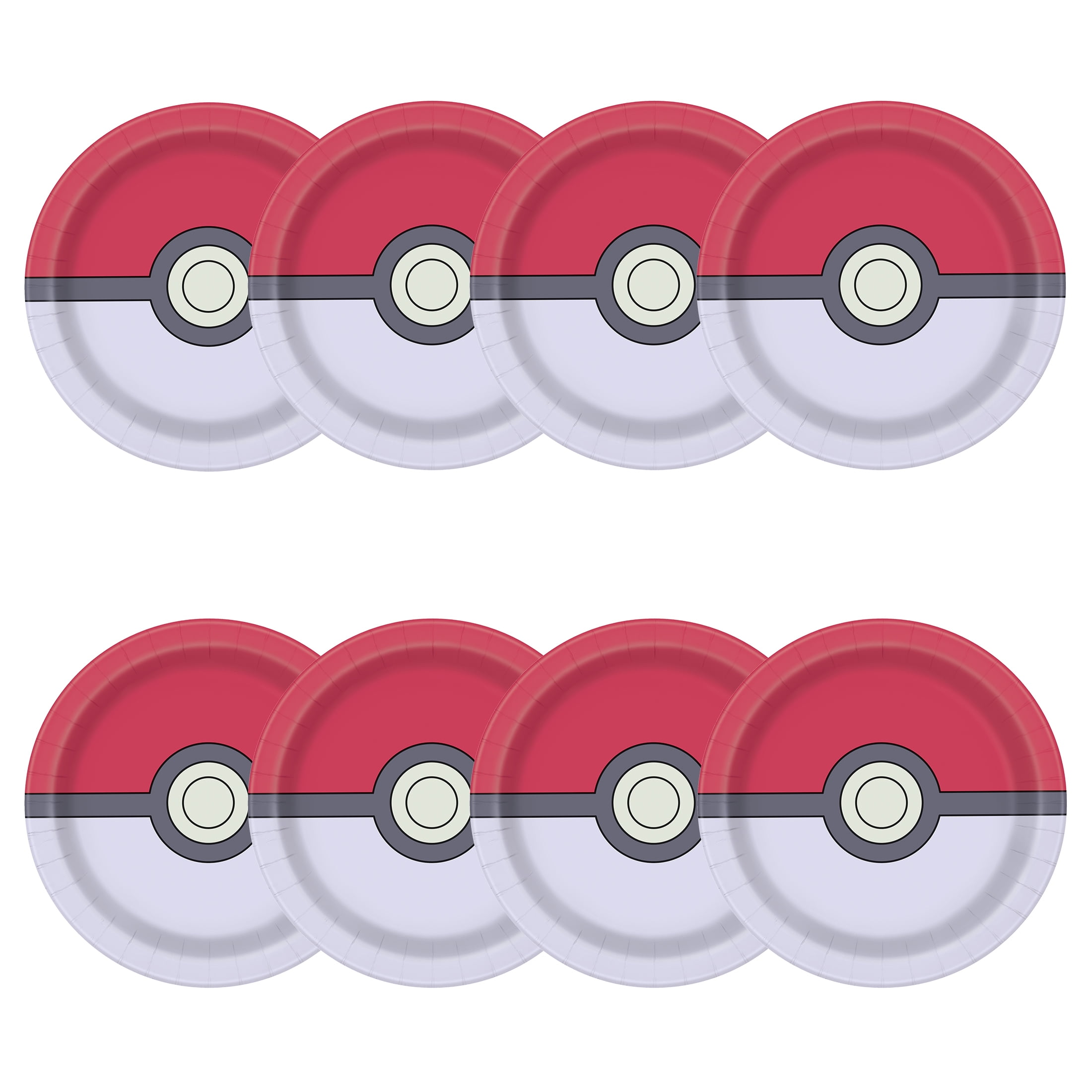 Pokémon Round 7” Dessert Plates, 8ct