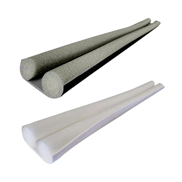 2 tiras de sellado inferior para puerta, burlete para debajo de la puerta, más gruesas y anticorrientes. En blanco y negro