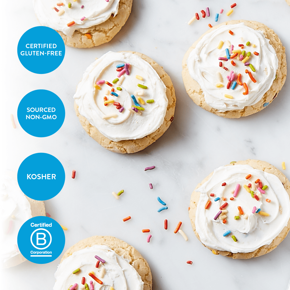(3 pack) King Arthur Baking Company, Gluten-Free Confetti Cake Mix, 18 oz Box