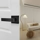 thumbnail image 3 of Manija de Puerta, Perillas de Puerta Interior Sin Llave, Cerraduras de Palanca de Privacidad para Dormitorio y Baño, Manijas de Puerta Modernas., 3 of 5