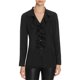 thumbnail image 1 of Blusa con botones y volantes para mujer de Finity, negro, 8, 1 of 1