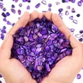 thumbnail image 1 of Sinkoo Crushed Shells for Crafts About 0.66LB (300g/11.64oz) Small Natural Crushed Shells Bulk for Crafts DIY Beaching Wedding Decoration Vase Fillers (Purple), 1 of 6