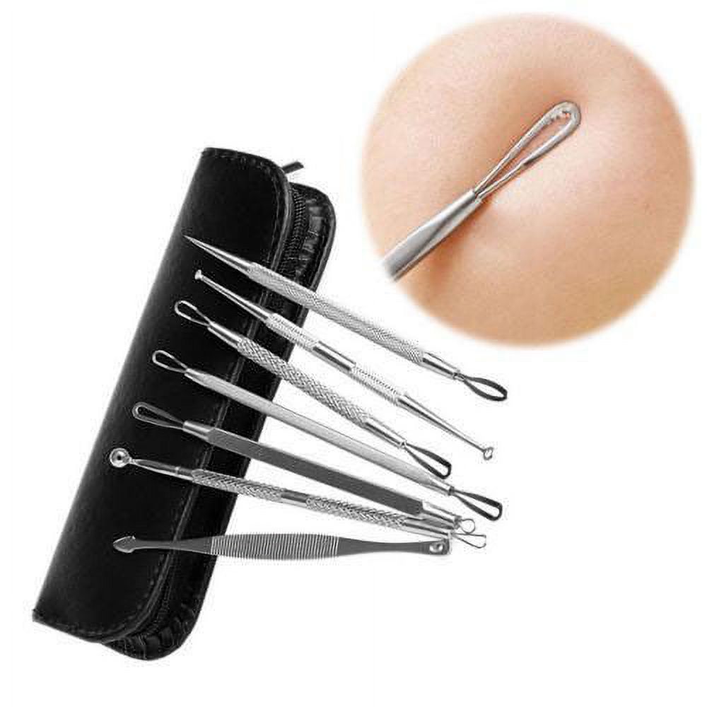 7pcs Blackhead Acne Comedone Pimple Blemish Extractor Remover Tool Kit Set by Dazone - image 3 of 4