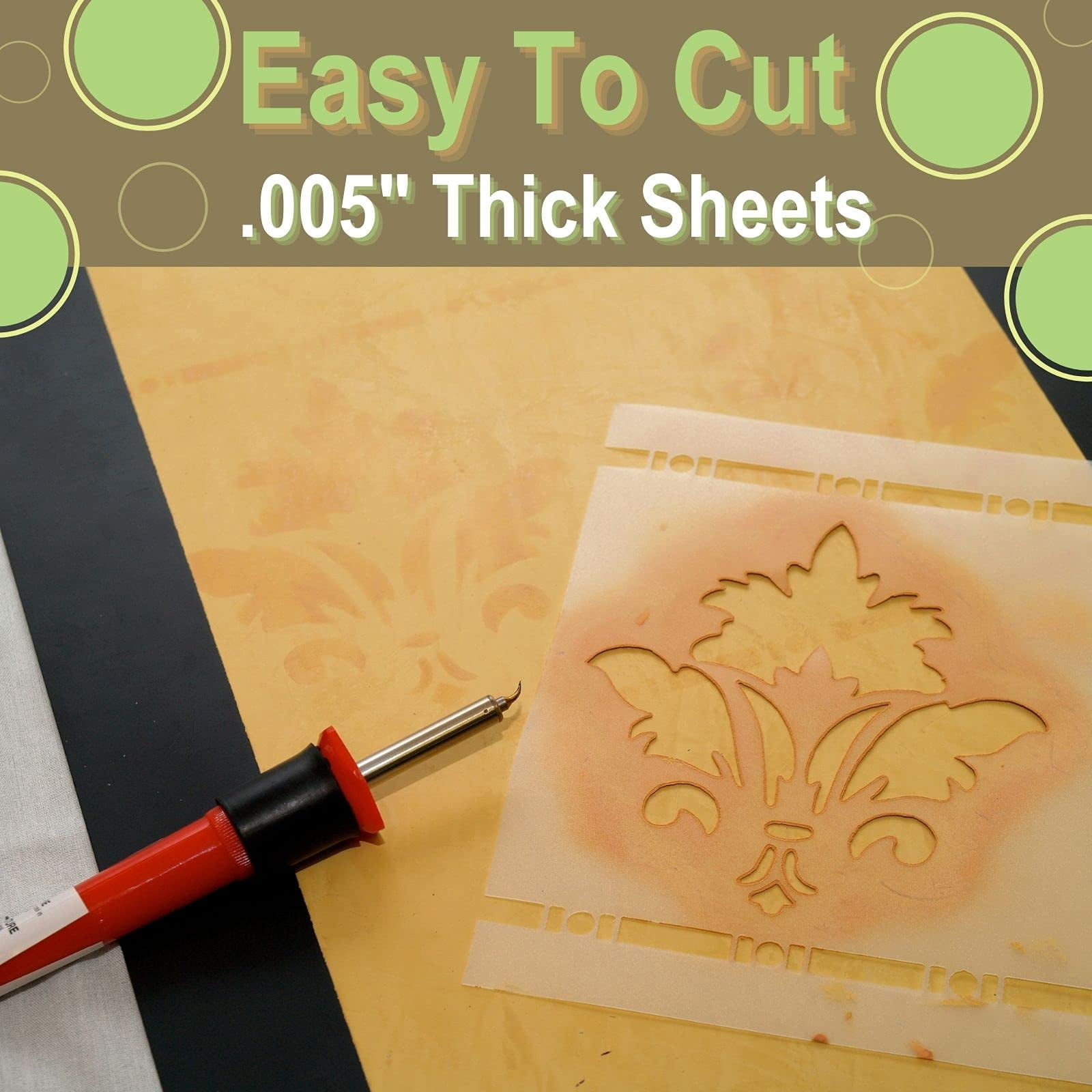 Achetez Grafix 9x12 Film Pochoir - Bleu, Pack De 4 Chez