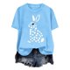 thumbnail image 5 of Tops de Cuello Alto para las Mujeres Amante Impreso Camiseta Cuello Redondo Manga Corta, Poliéster Spandex, 5 of 7