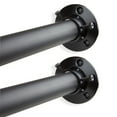 thumbnail image 2 of 1" Adjustable 48-84 inch Room Divider Rod and Socket Set - Black, 2 of 2
