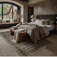 thumbnail image 4 of BERTHMEER 8'x10' Area Rugs for Living Room Large Vintage Taupe Carpets for Bedroom Office Machine Washable Farmhouse Dining Room Oriental Rugs Non Slip Traditional Distressed Rugs, 4 of 7