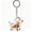 E, variant on Orangide Pet Hair Keychain Dog Memorial Keepsake Clear Puppy Shaped Capsule Container for Fur Storage Pendant Gift for Dog Lovers