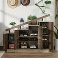 thumbnail image 6 of Bowery Hill Farmhouse Wood Staircase Shoe Cabinet in Reclaimed Oak, 6 of 6