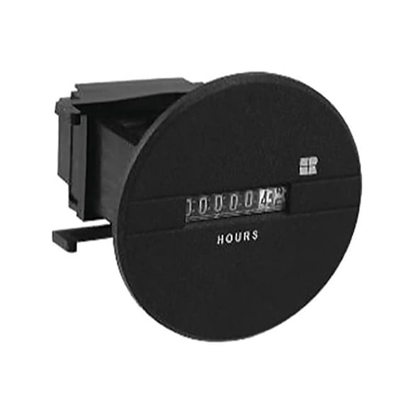 120Volt 60Hz Round Hour Meter, 711-0150