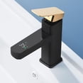 thumbnail image 3 of Grifo de lavabo, grifo de lavabo con pantalla digital de temperatura LED inteligente Negro perfecl Grifo de baño, 3 of 8