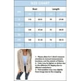 thumbnail image 3 of Women's Fleece Jackets Casual Open Front Button Down Cardigan Lapel Long Sleeve Jackets Fall Winter Outwear Coats, 3 of 3