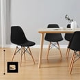 thumbnail image 4 of Set 4 Sillas Eames Estructura Silla Comedor Begonia negro, 4 of 7