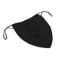 thumbnail image 2 of Barba Bandana Correas para las orejas Ajustable Reutilizable Suave Transpirable Barba A prueba de viento Resistente a las manchas Máscara protectora de limpieza Negro, 2 of 14