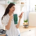 thumbnail image 5 of Yayeee 40oz Stainless Steel Tumbler with Straw and Handle Double-Wall Insulated Travel Water Bottle, Blue Flowers Pattern, 5 of 8
