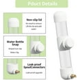 thumbnail image 3 of No Mess Bird Water Dispenser,QZS Portable Bird Water Feeder for Cockatiel,Reusable 220ml/7oz Cockatiels Dispenser for Lovebirds,White,1Pack, 3 of 6