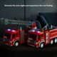 thumbnail image 3 of Camión de bomberos de juguete para niños, música eléctrica, prensa LED, rociador de agua, fuego, escalera aérea, camión, coche, juguetes educativos para niños, regalo, 3 of 4