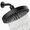 Black, variant on ATUPEN 6" High Pressure Rain Shower Head, Adjustable Stainless Steel Polished Chrome with Durable Nozzles