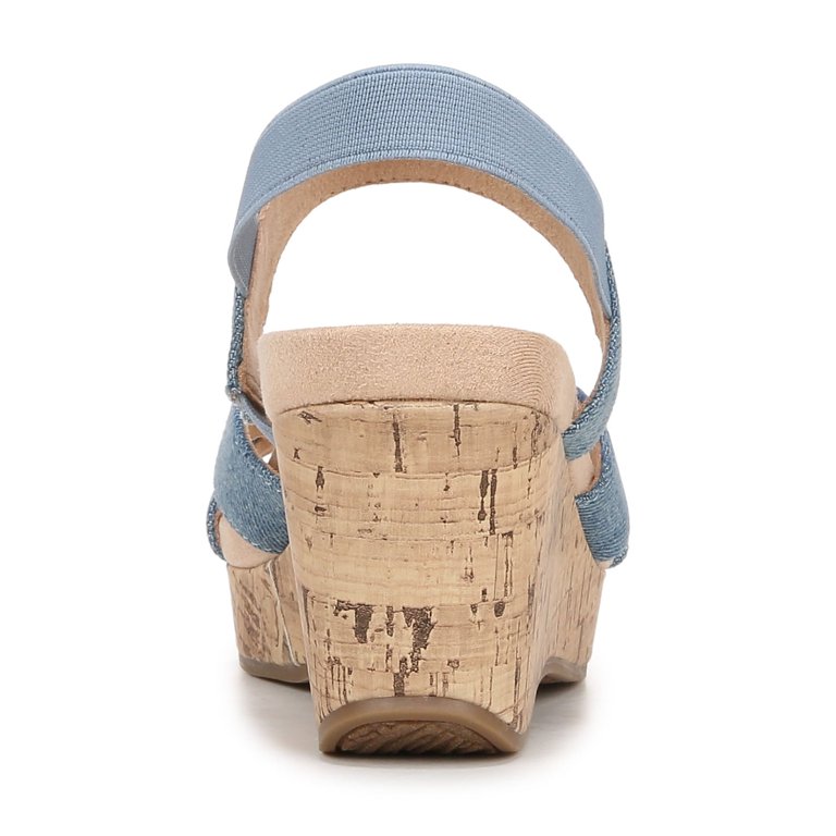 LifeStride Womens Danita Strappy Wedge Sandal - Medium & Wide