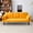 Yellow, variant on 70" Foldable Cotton Linen Sofa Bed w/ Cup Holder & Side Storage - Beige - 2-Seater Sleeper for Living Room/Balcony/Small Apartments