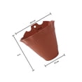 thumbnail image 2 of SWETRACE Maceta Colgante Roja De Resina Con De Drenaje Ideal Para Y Espacios Interiores, 2 of 7