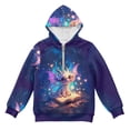 thumbnail image 4 of Pzuqiu Dragon Sweatshirt Kids Size 12-13 Personalized Versatile Girls' Fashion Hoodies & Sweatshirts Soft Stretchy Fall Winter Clothes Warm Long Sleeve for Outdoor Activities, 4 of 7